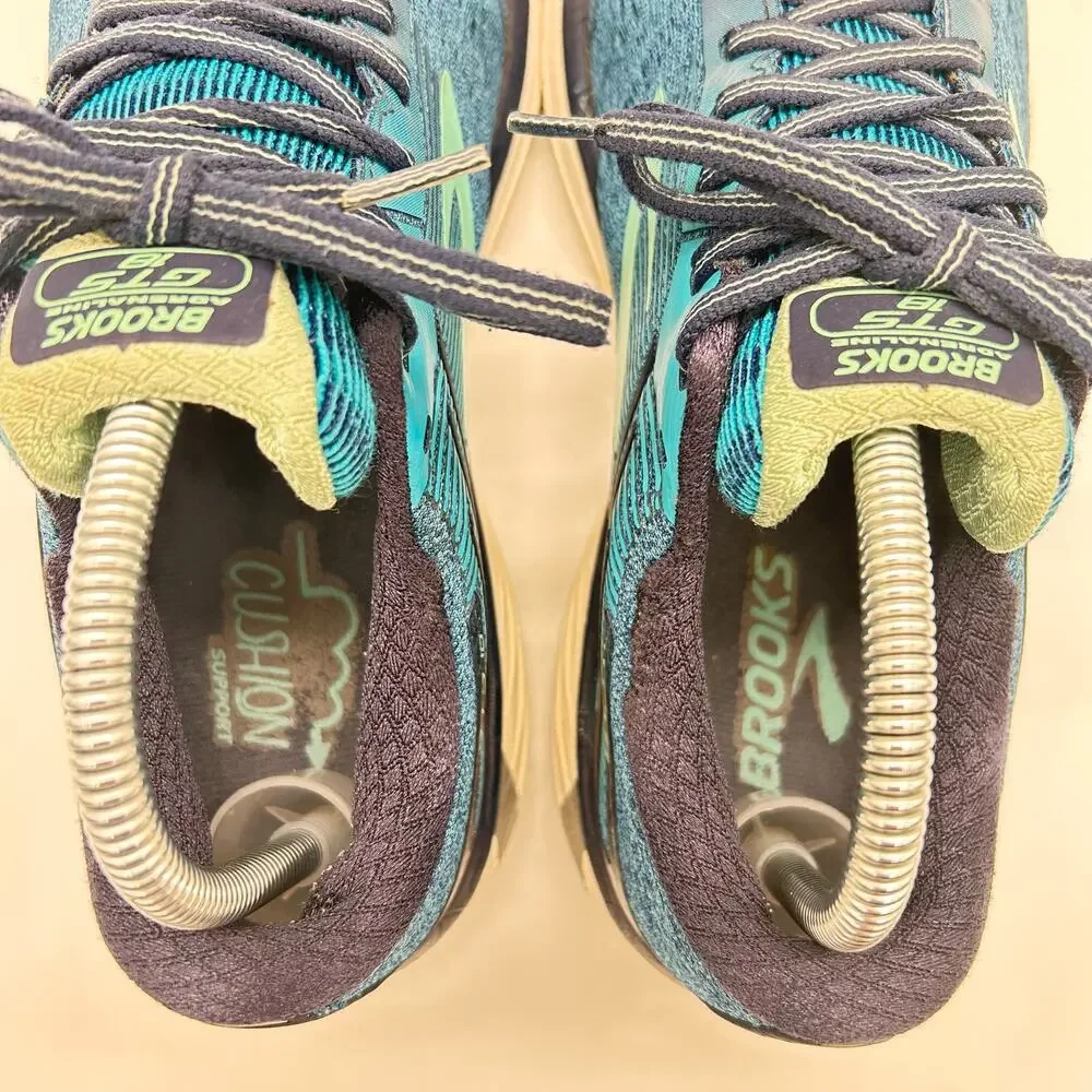 Brooks Adrenaline GTS 18 Running‎ Sneaker Shoes Blue Women's Size 10 B (Medium)